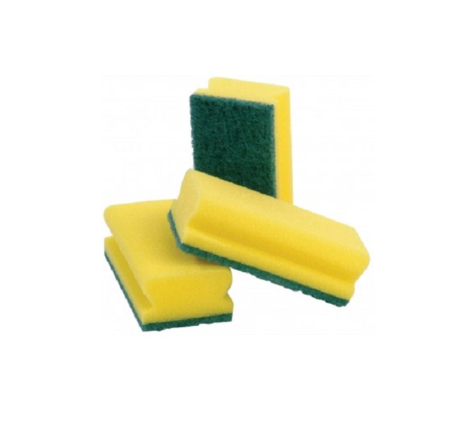 Sponge Backed Scouring Pads 10pk